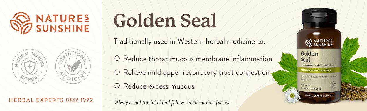 Nature's Sunshine Golden Seal Home Line Banner