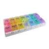 Pill Box Weekly Planner Removable (2 per day AM PM) Large