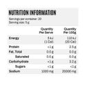 ATP Science Performance Hydration Electrolyte Mix | Lemon Lime Nutritional Information