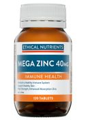 Ethical Nutrients MEGAZORB Mega Zinc 40mg 120 Tablets