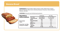 Smart Protein Bar - Banana Bread ingredients