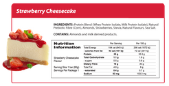 Smart Protein Bar Strawberry Cheesecake ingredients