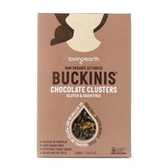 Loving Earth Buckinis Chocolate Clusters - Activated Raw Organic