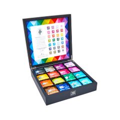 Tea Tonic Tea Chest | Wooden Deluxe Black | 105 Tea Bags