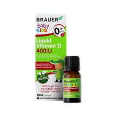 Brauer Baby and Kids Vitamin D 400IU Liquid 10ml