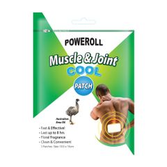 Glimlife Poweroll Muscle and Joint Patch Cool x 3 Pack