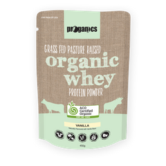 Proganics Organic Whey Protein Powder | Vanilla