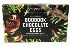 Loving Earth Boobook Chocolate Eggs | Vegan | Organic