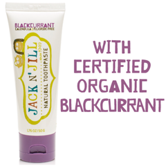 Jack N' Jill Natural Toothpaste with Calendula (Fluoride Free) Blackcurrant 50g