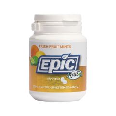 Epic Xylitol Dental Mints Fresh Fruit 180pc Tub