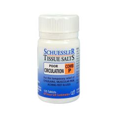 Schuessler Tissue Salts Comb P Poor Circulation Tablets