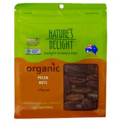 Natures Delight Organic Pecan Nuts 175g