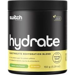 Switch Hydrate Powder | Electrolytes, B Vitamins | Lemon Lime