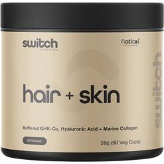 Switch Hair + Skin | Ghk-Cu, Hyaluronic Acid, Marine Collagen