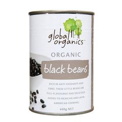 Beans Black Organic (canned) 400g