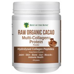 Best of the Bone Multi-Collagen Raw Organic Cacao | Protein Powder