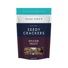 Paleo Pure Seedy Crackers Spiced Fruit 140g
