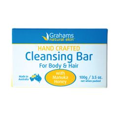 Grahams Natural Cleansing Bar For Hair and Body 100g