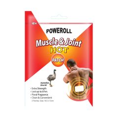 Glimlife | Poweroll Muscle and Joint Patch | Hot x 3 Pack