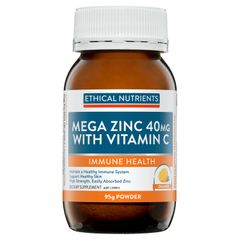 Ethical Nutrients Mega Zinc 40mg 90g Powder