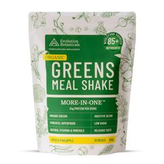Evolution Botanicals Organic Greens Meal Shake | Smooth Pineapple