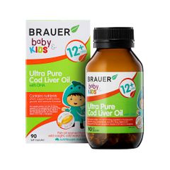 Brauer Baby and Kids Ultra Pure Cod Liver Oil with DHA 90c