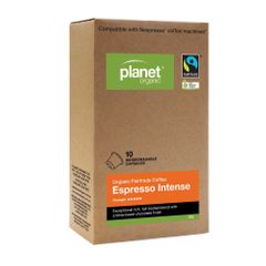 Planet Organic Coffee Capsules Espresso Intense x 10 Pack