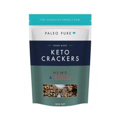 Paleo Pure Keto Crackers Hemp and Chilli 140g