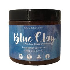 Clover Fields N. Gifts Blue Clay Exfol Sugar Scrub 450g