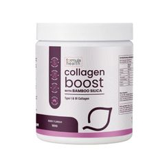 Formula Health Collagen Boost | Berry Flavour | Marine Collagen with Bamboo Silica