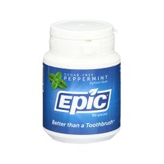 Epic Xylitol Dental Gum Peppermint 50pc Tub