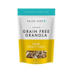 Paleo Pure Org Grain Free Granola Raw Fruit Free 300g