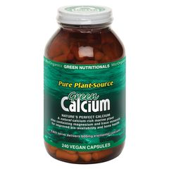 Green Nutritionals Green Calcium Capsules - 100% Plant Source