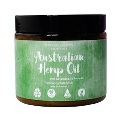 Clover Fields N. Gifts Aust Hemp Oil Exfol Salt Scrub 450g
