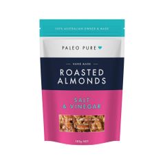 Paleo Pure Roasted Almonds Salt and Vinegar 100g