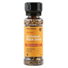 Hab Shifa Grinder Org Activated Black Seed w Him Salt Chilli 160g
