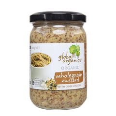 Gloabl Organics Mustard Wholegrain Organic 200g