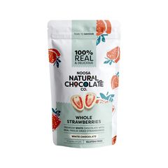 Noosa Natural Strawberries White Chocolate 100g