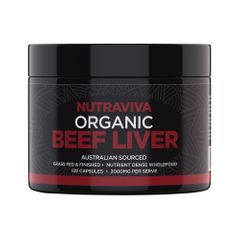 Nutraviva Beef Liver Organic 120 Capsules