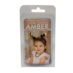 Little Smiles Amber Baby Necklace Teeth (33 35cm) Drk Multi