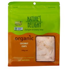 Natures Delight Organic Coconut Chips 100g