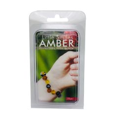 Little Smiles Amber Adult Bracelet (19cm) Dark Multi
