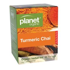 Planet Organic Turmeric Chai Herbal Tea x 25 Tea Bags