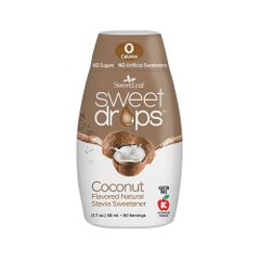 Sweet Leaf Sweet Drops Stevia Liquid Coconut Squeeze Pk 50ml