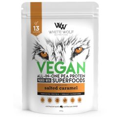 White Wolf Vegan ALL-IN-ONE Pea Protein | Salted Caramel 400g