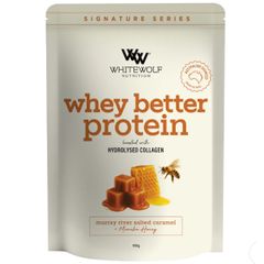 White Wolf Whey Better Protein + Collagen | Salted Caramel & Manuka Honey