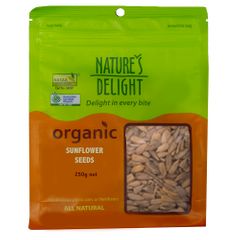 Natures Delight Organic Sunflower Seeds 250g
