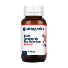 Metagenics E500 Tocopherols Plus Selenium 60c