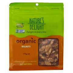 Natures Delight Organic Walnuts 175g