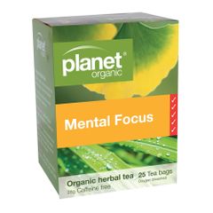 Planet Organic Mental Focus Herbal Tea x 25 Tea Bags